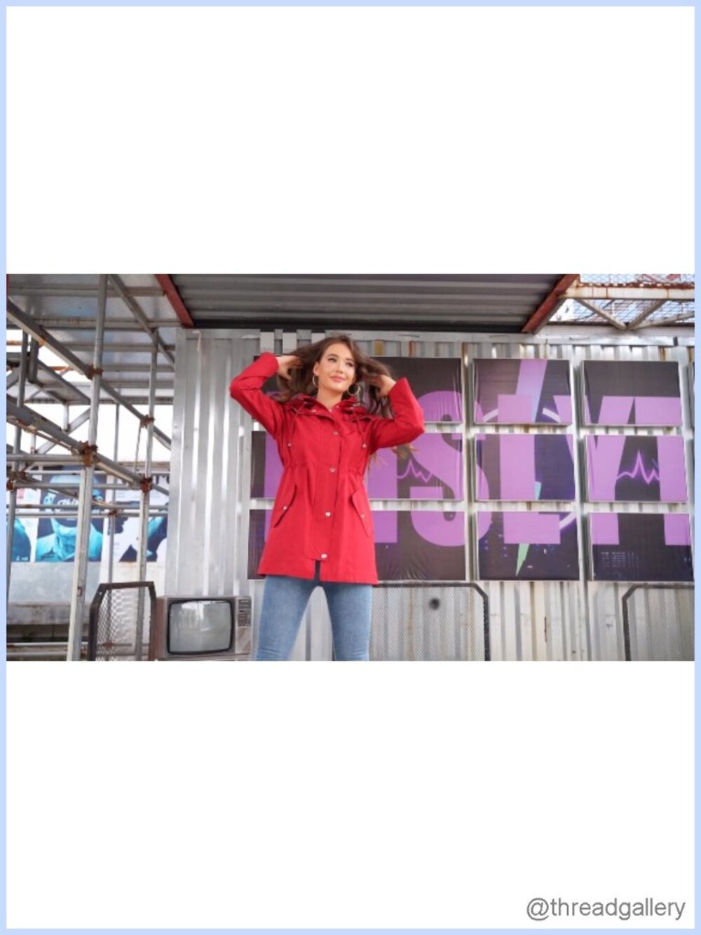 LOMON Women's Waterproof Hooded Raincoat Lined Rain Jacket - Picture 6 of 6